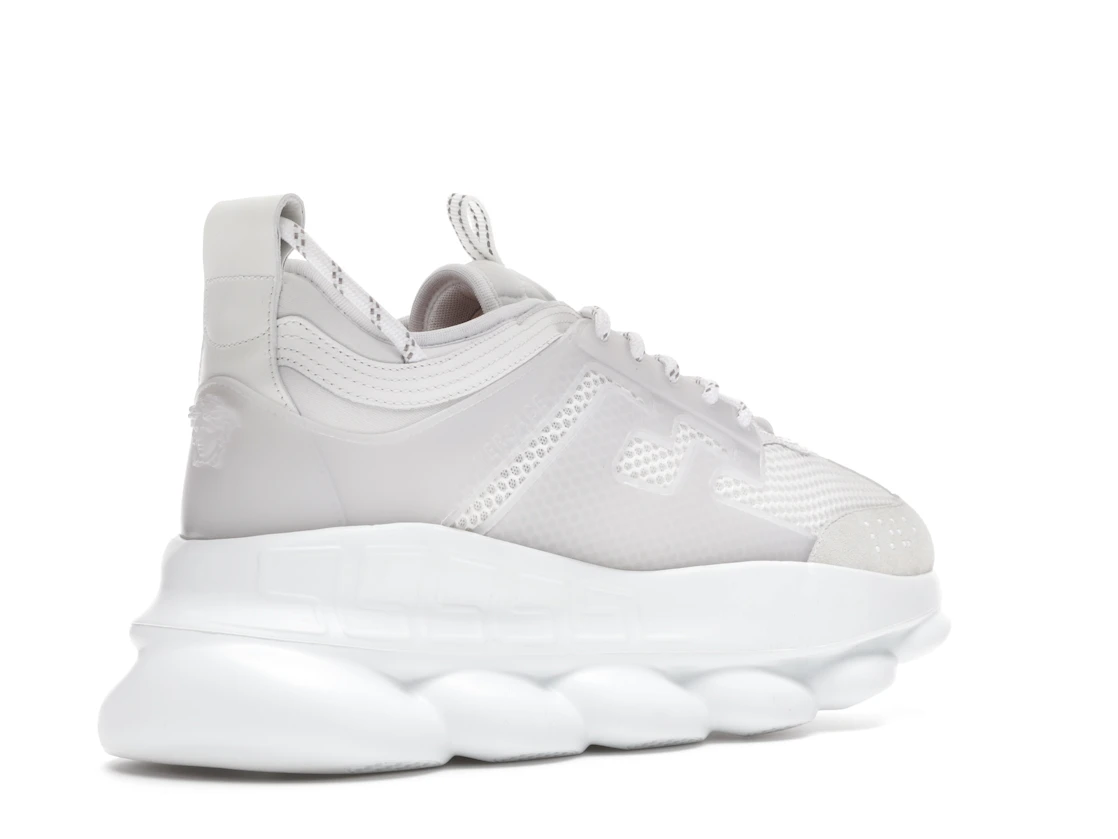 Vue 33 de Versace Chain Reaction White Mesh Rubber Suede