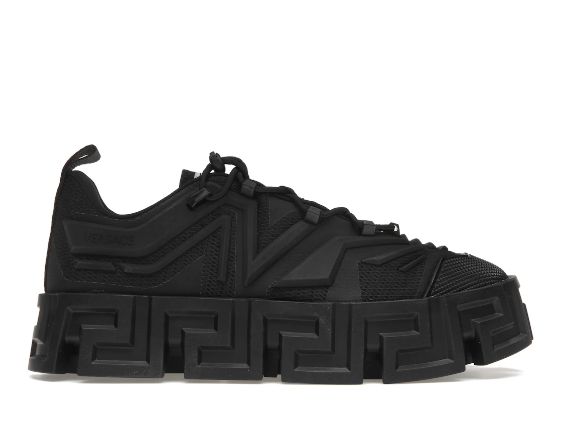 Vue 1 de Versace Greca Labyrinth Lace-up Sneaker Black