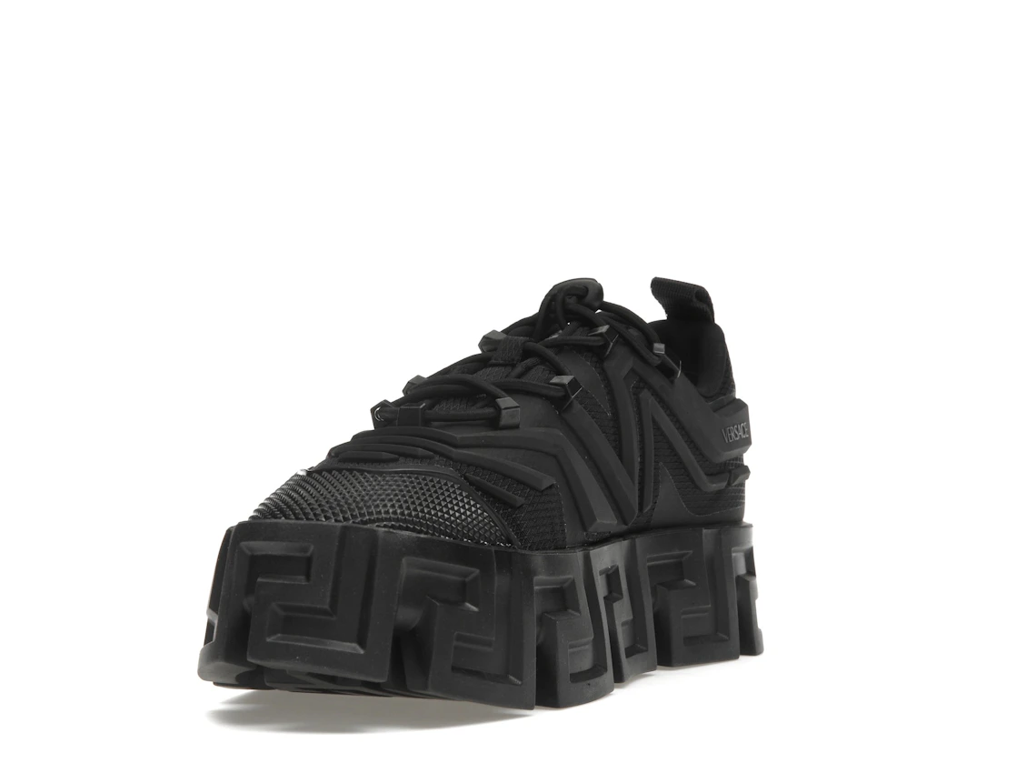 Vue 13 de Versace Greca Labyrinth Lace-up Sneaker Black