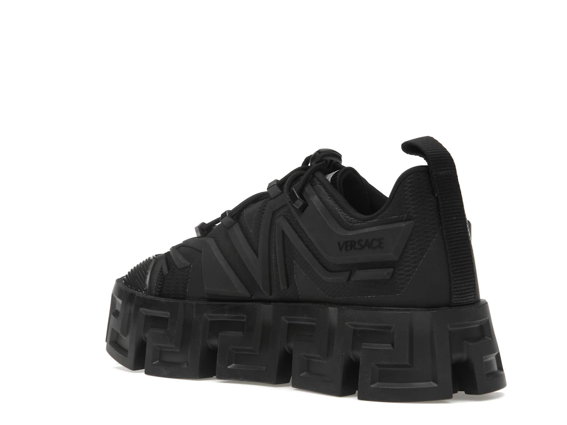 Vue 24 de Versace Greca Labyrinth Lace-up Sneaker Black