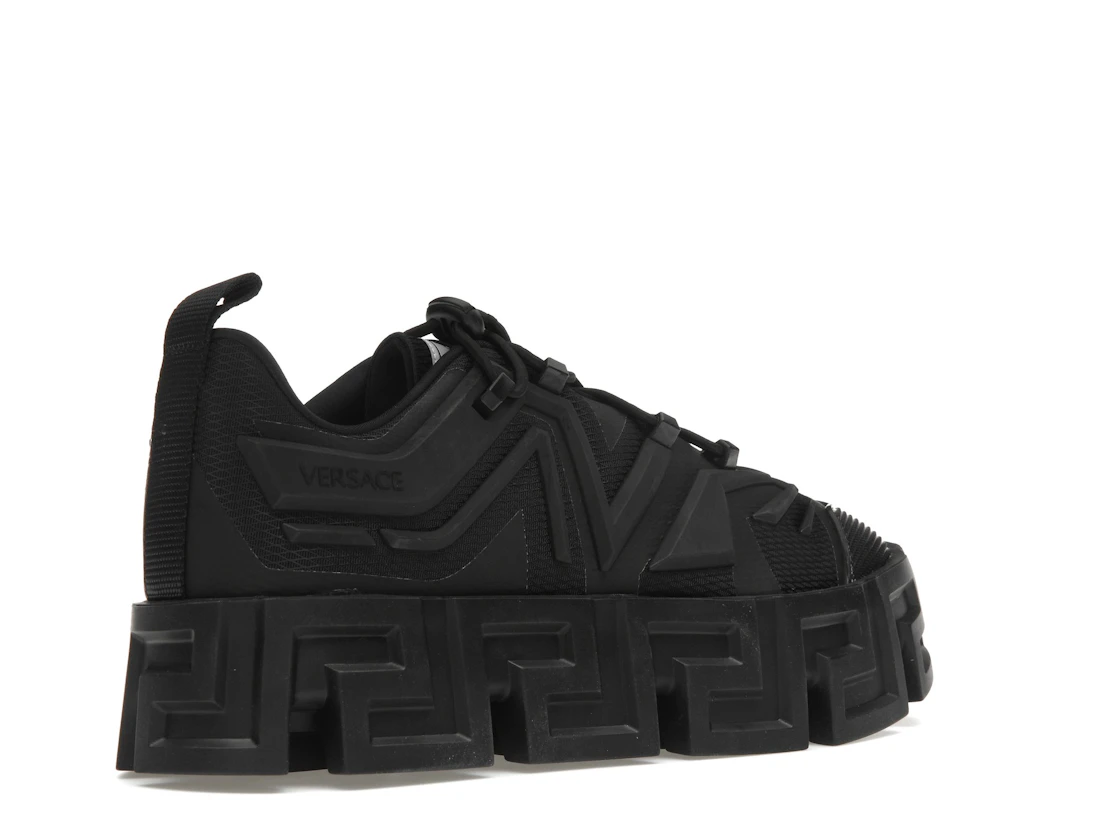 Vue 33 de Versace Greca Labyrinth Lace-up Sneaker Black