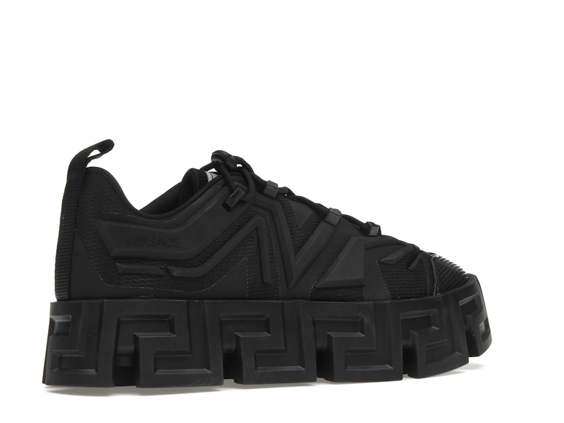 Vue 34 de Versace Greca Labyrinth Lace-up Sneaker Black