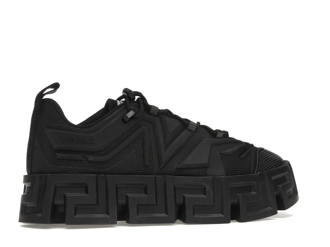 Vue 35 de Versace Greca Labyrinth Lace-up Sneaker Black