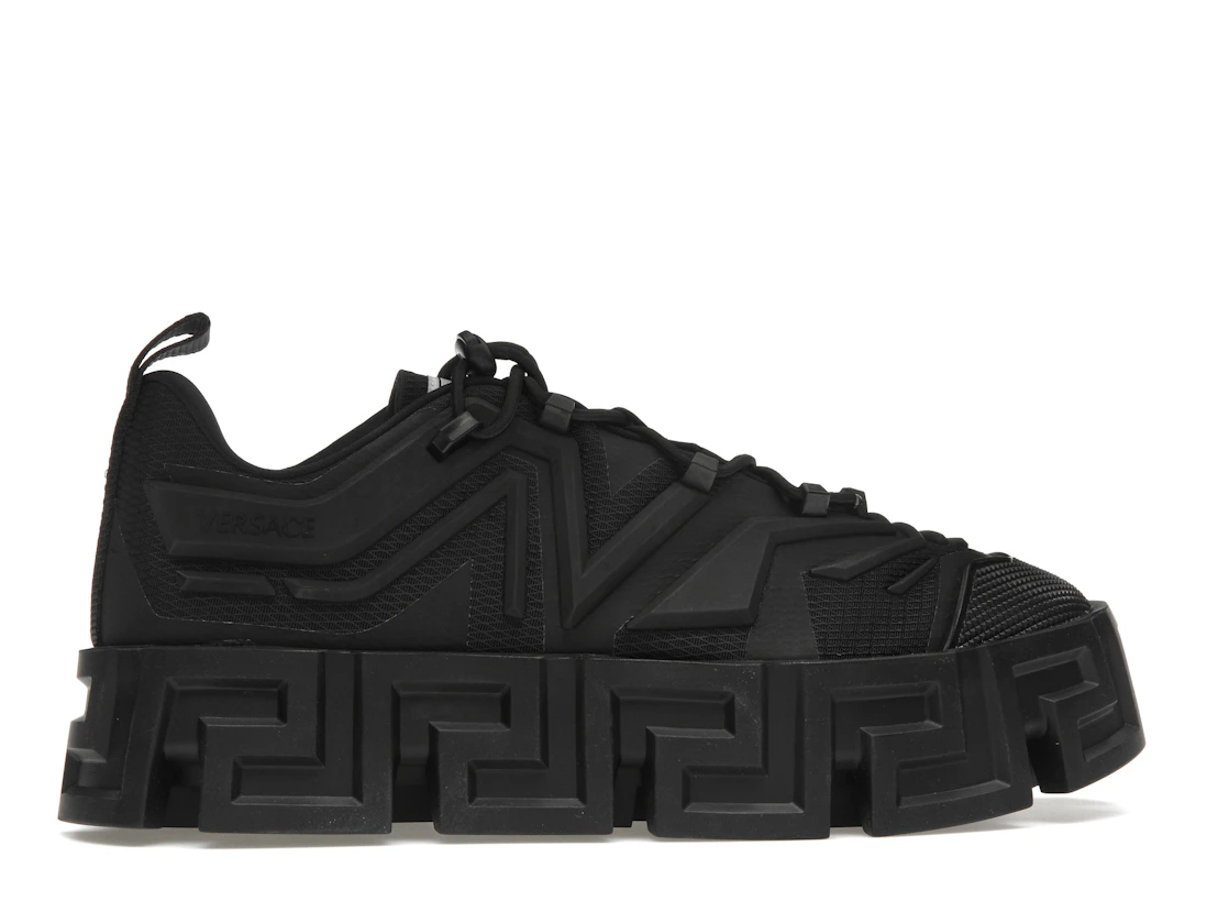 Vue 36 de Versace Greca Labyrinth Lace-up Sneaker Black