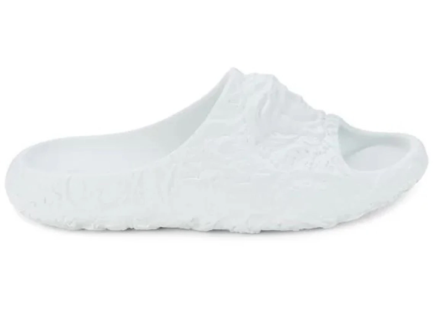 Versace Molded Barocco Pool Slide Optical White