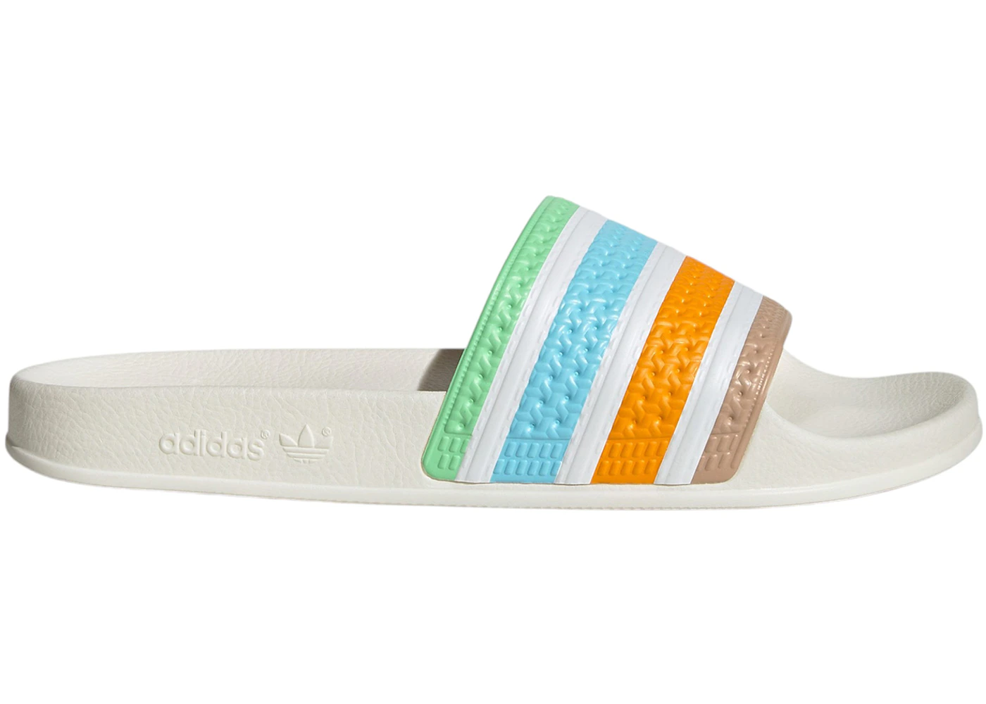 adidas Adilette Slides Bliss Blue Cloud White Off White