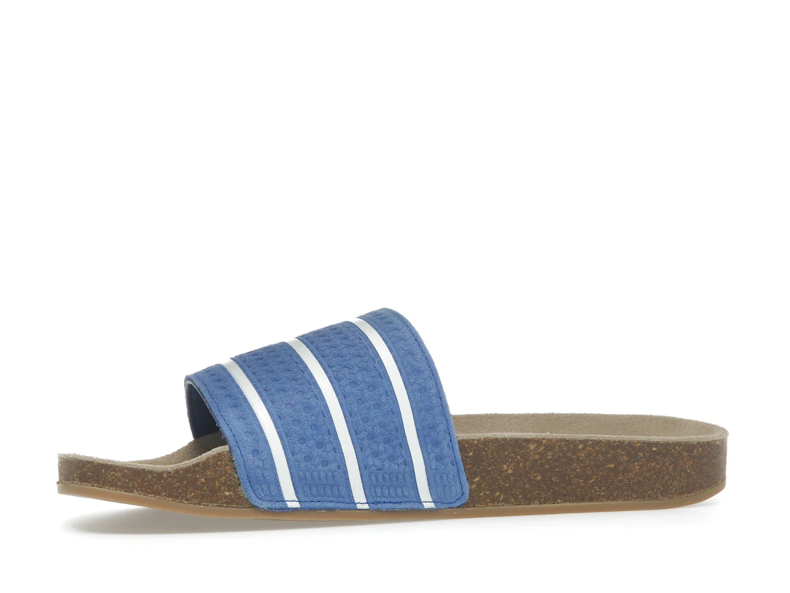 Vue 17 de adidas Adilette Slides Royal Blue Core White Gum