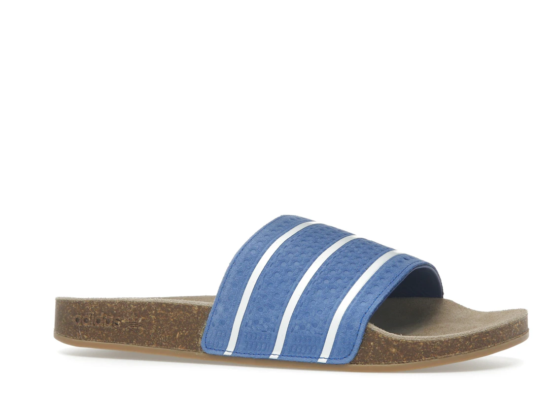 Vue 3 de adidas Adilette Slides Royal Blue Core White Gum
