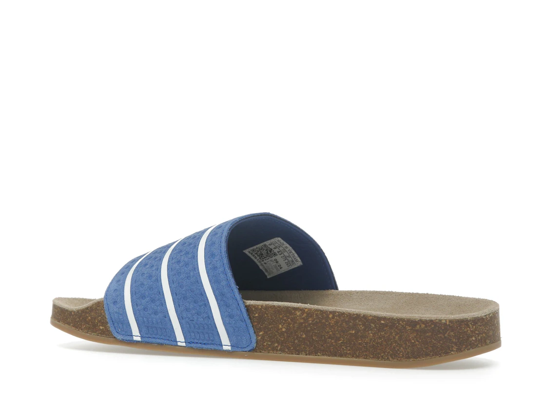 Vue 22 de adidas Adilette Slides Royal Blue Core White Gum