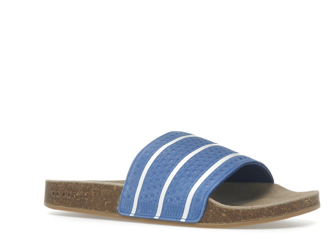 Vue 4 de adidas Adilette Slides Royal Blue Core White Gum
