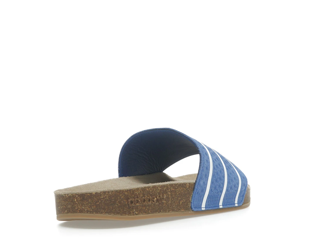 Vue 31 de adidas Adilette Slides Royal Blue Core White Gum