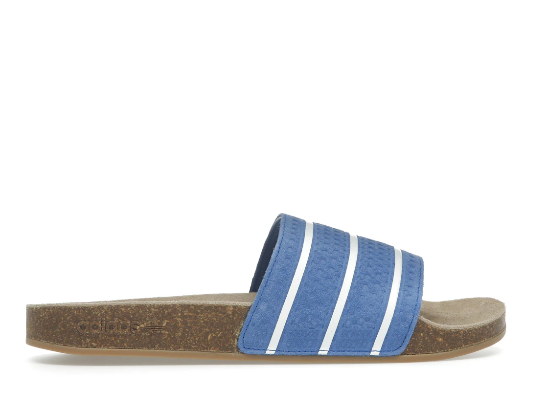 Vue 36 de adidas Adilette Slides Royal Blue Core White Gum
