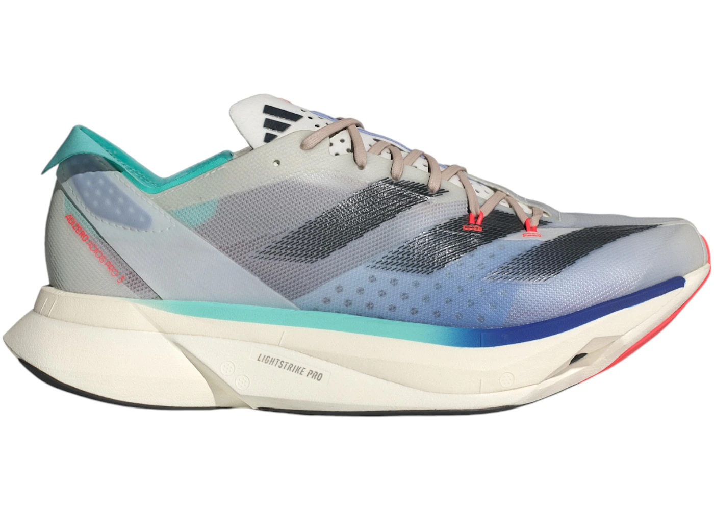 adidas Adizero Adios Pro 3 Off White Aurora Ink Flash Aqua 