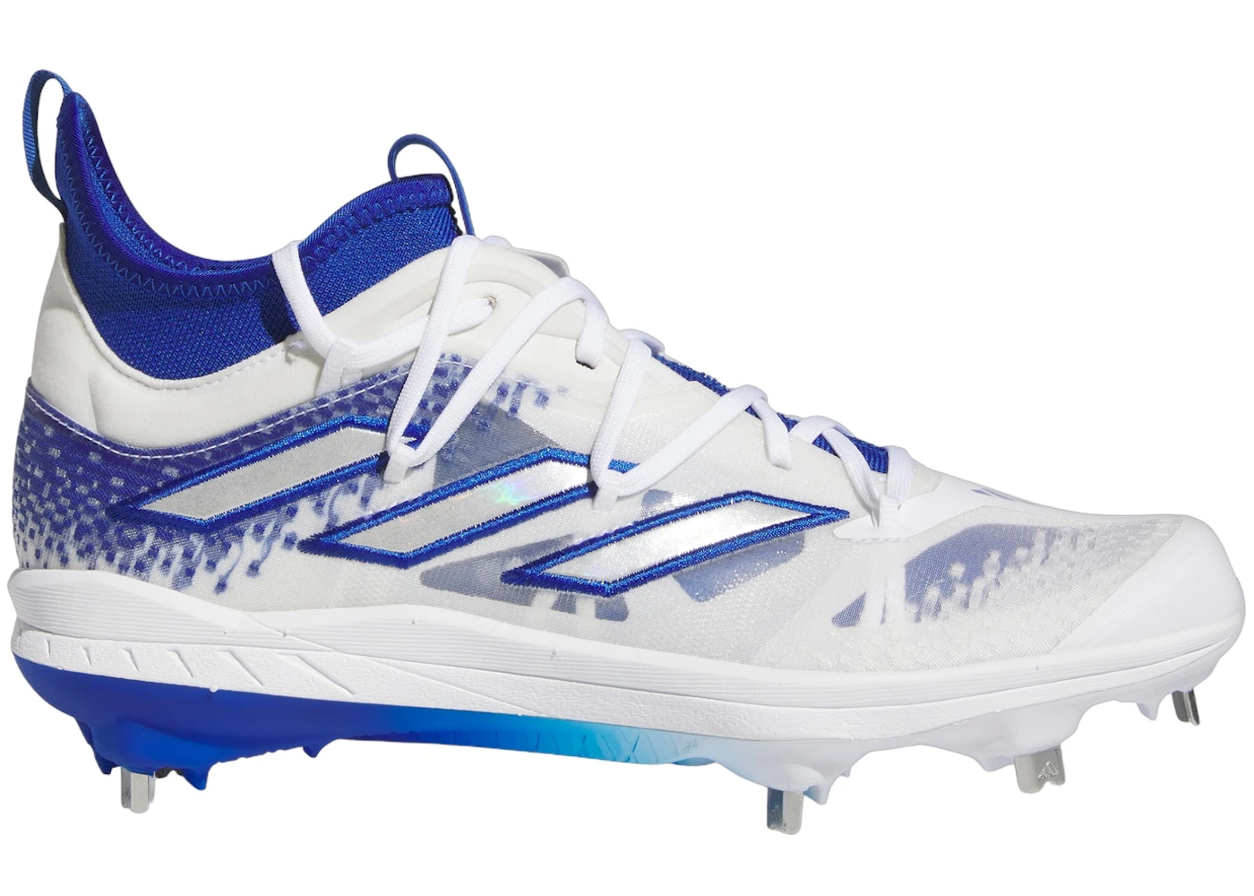 adidas Adizero Afterburner 9 NWV Royal Blue Silver Metallic Cloud White