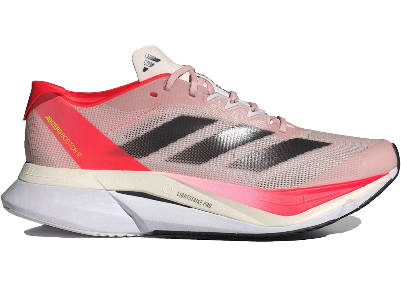 adidas Adizero Boston 12 Sandy Pink Aurora Met Solar Red 