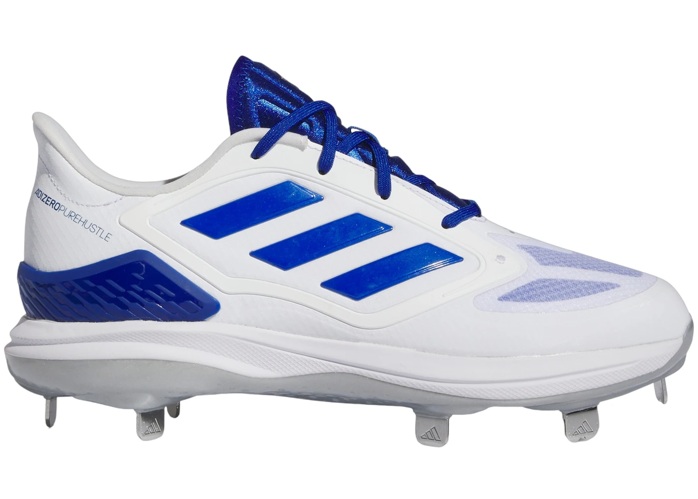 adidas Adizero Purehustle 3 Elite Cloud White Royal Blue Silver Metallic 