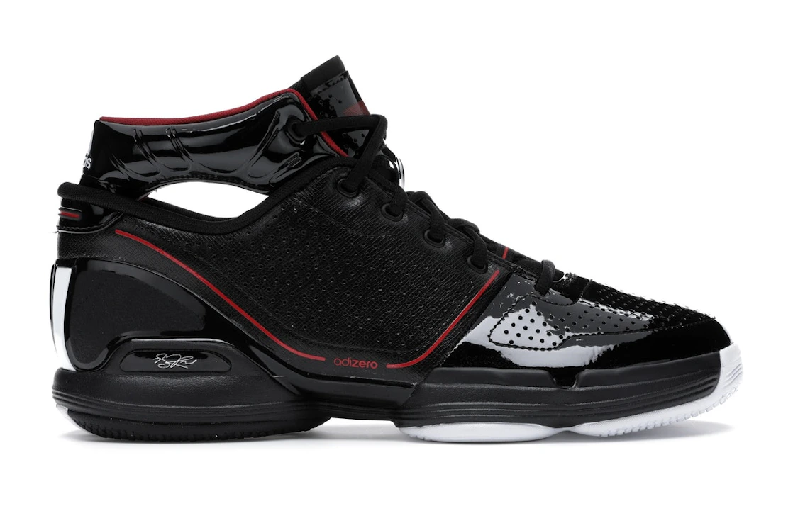 Vue 1 de adidas Adizero Rose 1 Black Red