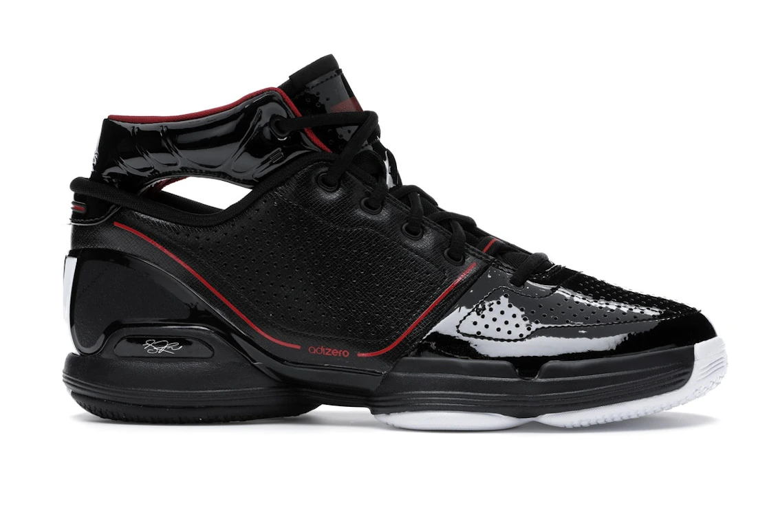 Vue 2 de adidas Adizero Rose 1 Black Red