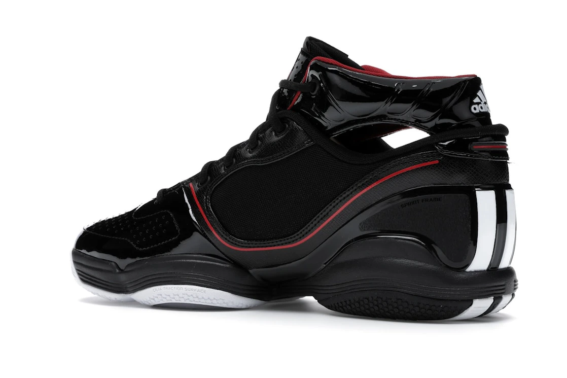 Vue 22 de adidas Adizero Rose 1 Black Red