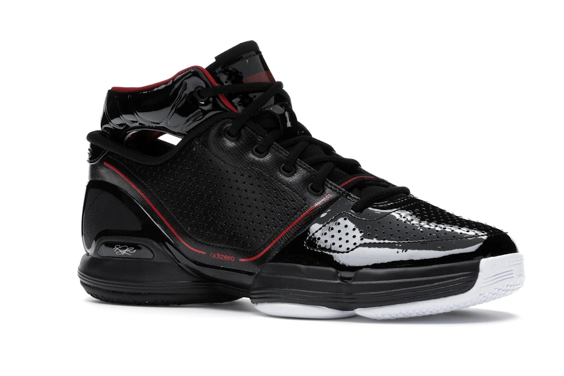 Vue 4 de adidas Adizero Rose 1 Black Red