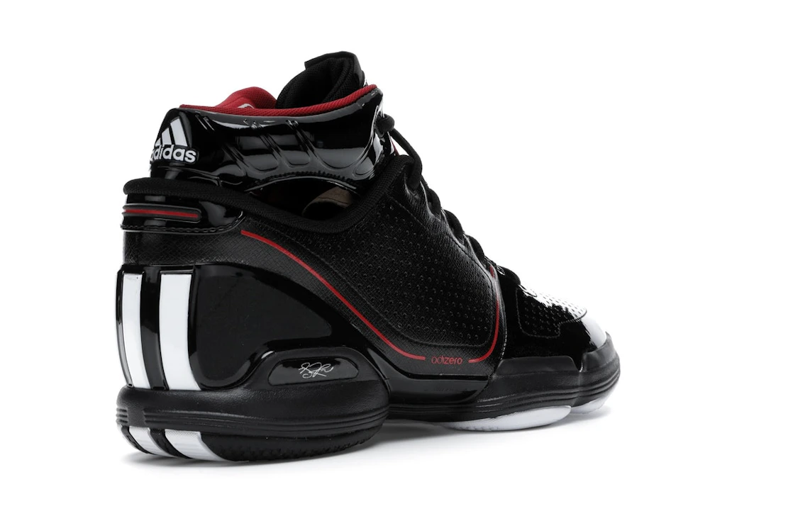 Vue 32 de adidas Adizero Rose 1 Black Red