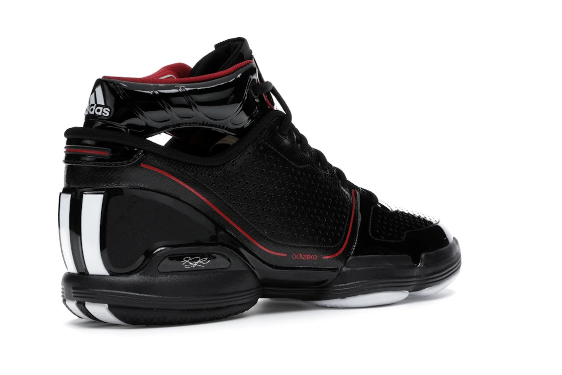 Vue 33 de adidas Adizero Rose 1 Black Red