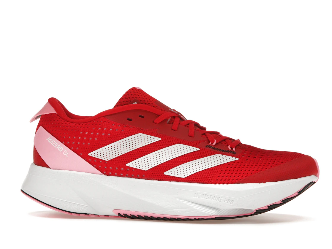 Vue 2 de adidas Adizero SL Better Scarlet Cloud White Beam Pink 