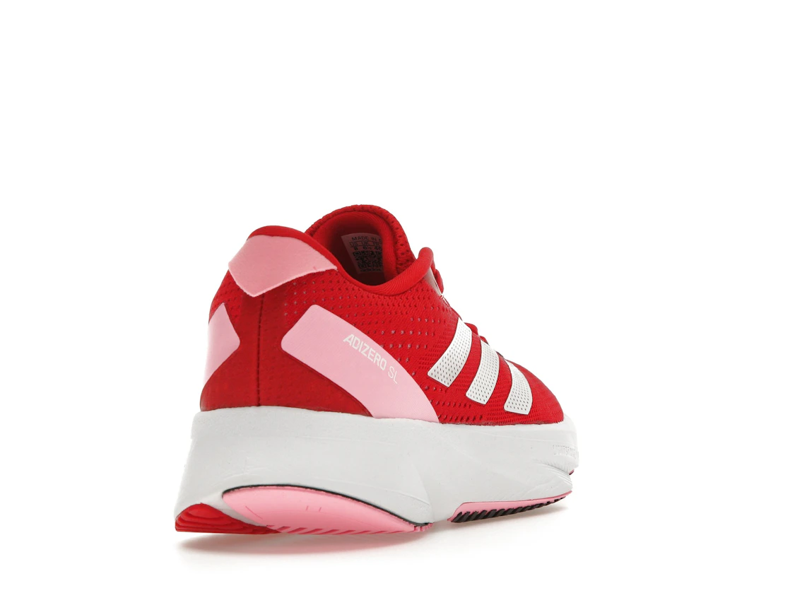 Vue 30 de adidas Adizero SL Better Scarlet Cloud White Beam Pink 