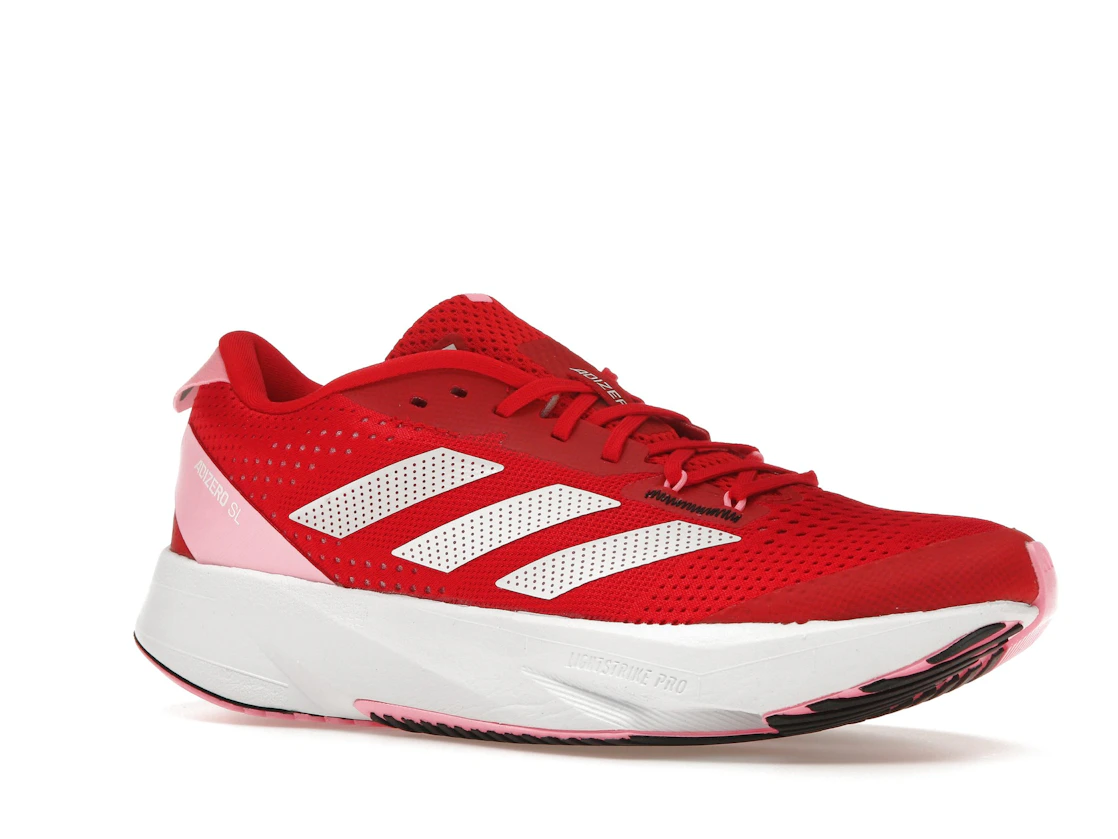 Vue 4 de adidas Adizero SL Better Scarlet Cloud White Beam Pink 