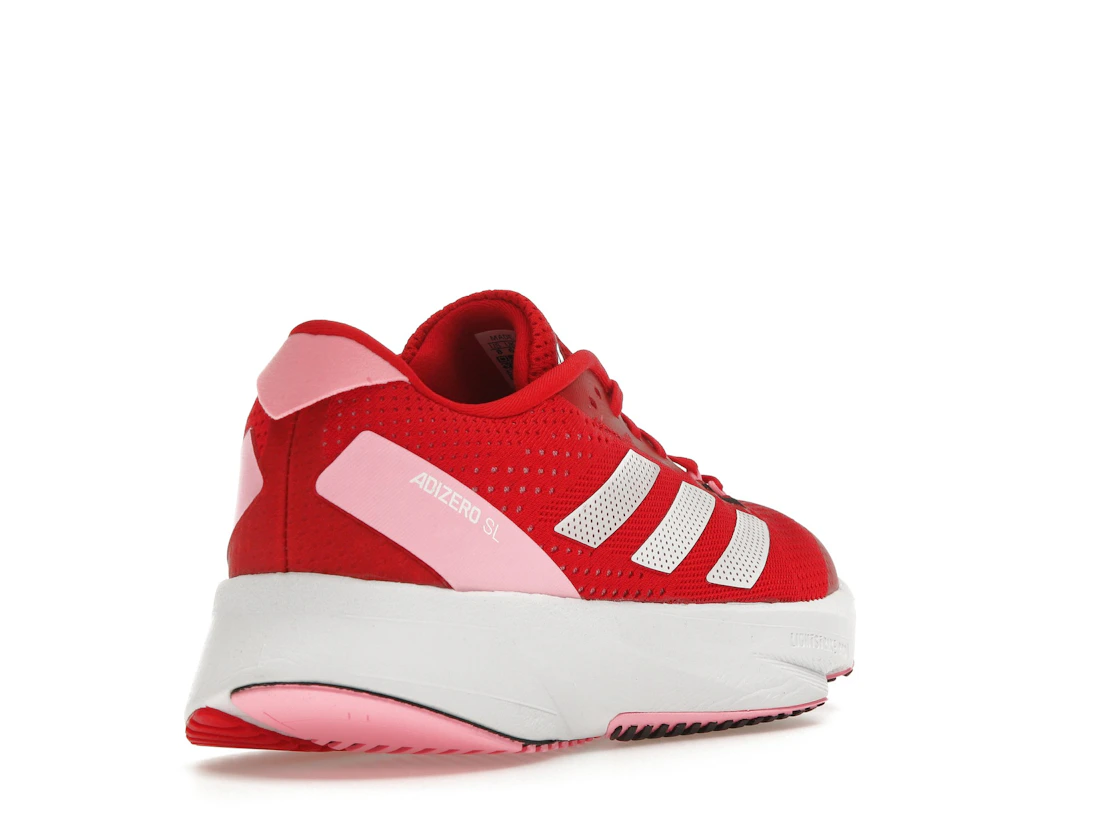 Vue 31 de adidas Adizero SL Better Scarlet Cloud White Beam Pink 