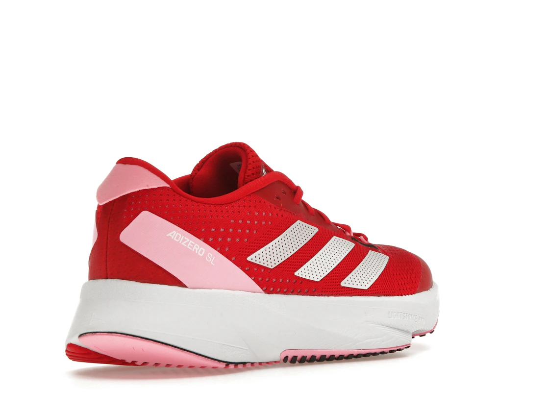 Vue 32 de adidas Adizero SL Better Scarlet Cloud White Beam Pink 