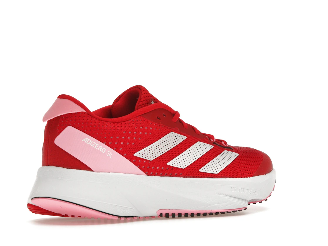 Vue 33 de adidas Adizero SL Better Scarlet Cloud White Beam Pink 
