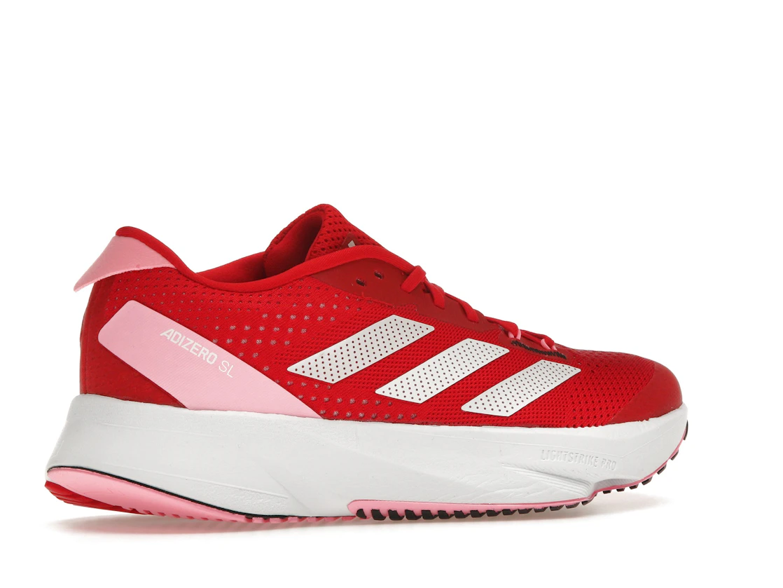 Vue 34 de adidas Adizero SL Better Scarlet Cloud White Beam Pink 