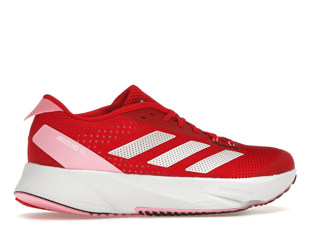 Vue 35 de adidas Adizero SL Better Scarlet Cloud White Beam Pink 