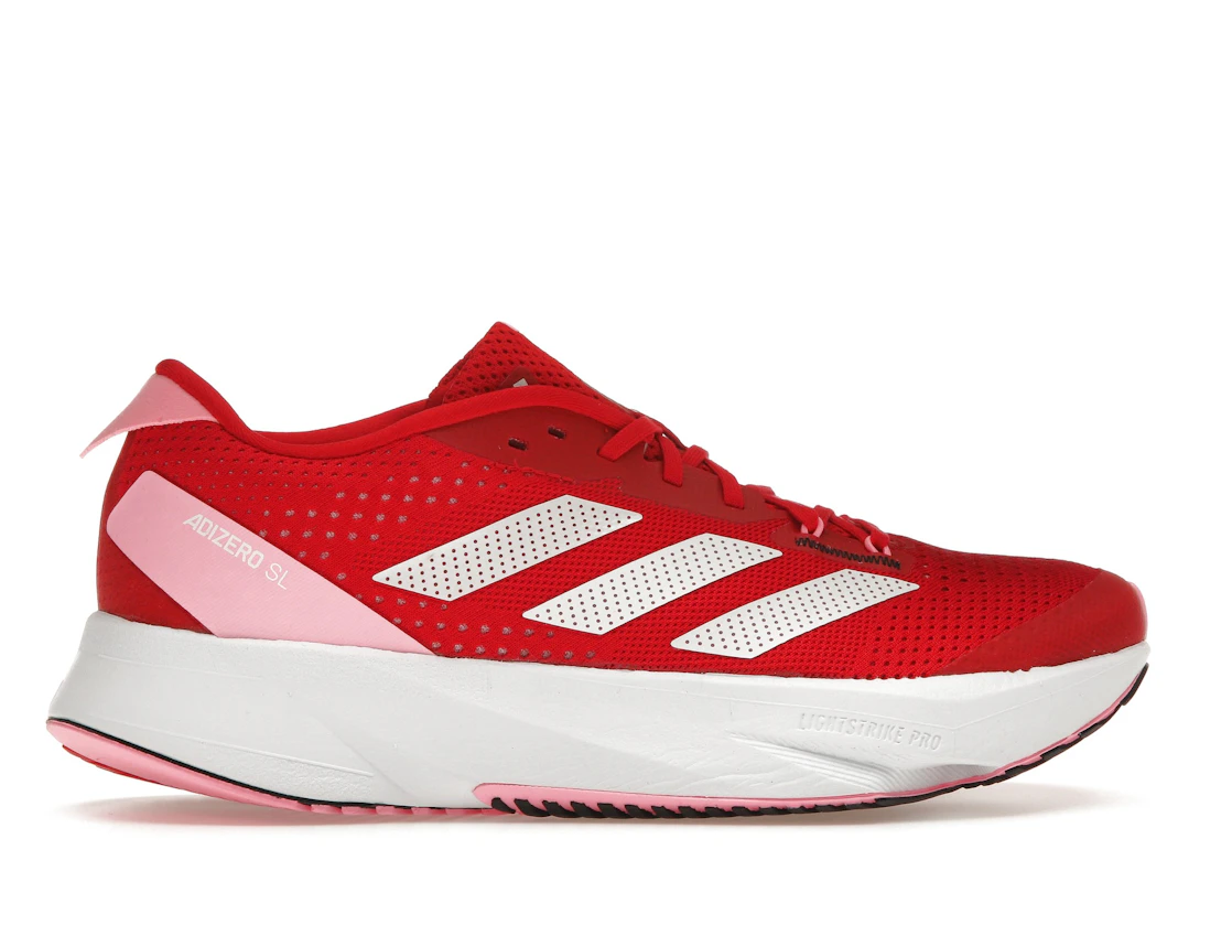 Vue 36 de adidas Adizero SL Better Scarlet Cloud White Beam Pink 