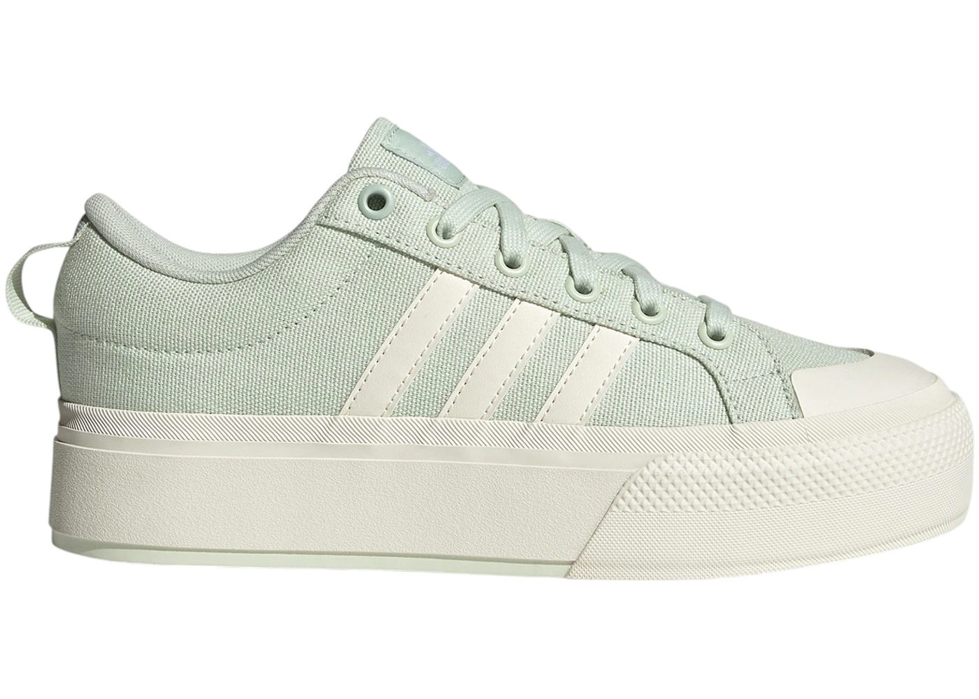 adidas Bravada 2.0 Platform Linen Green Off White 