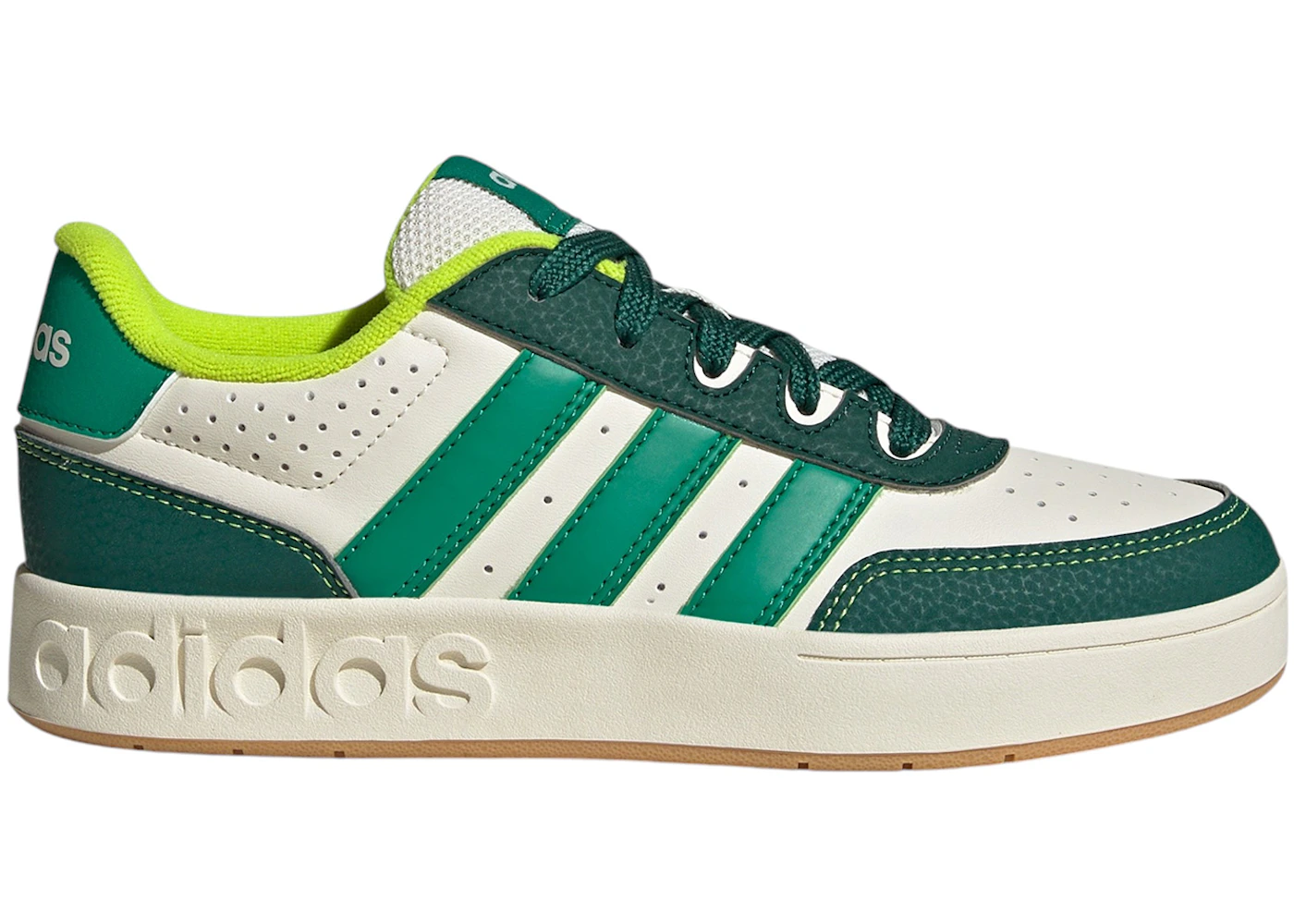 adidas Breakbase Off White Collegiate Green Court Green (GS)