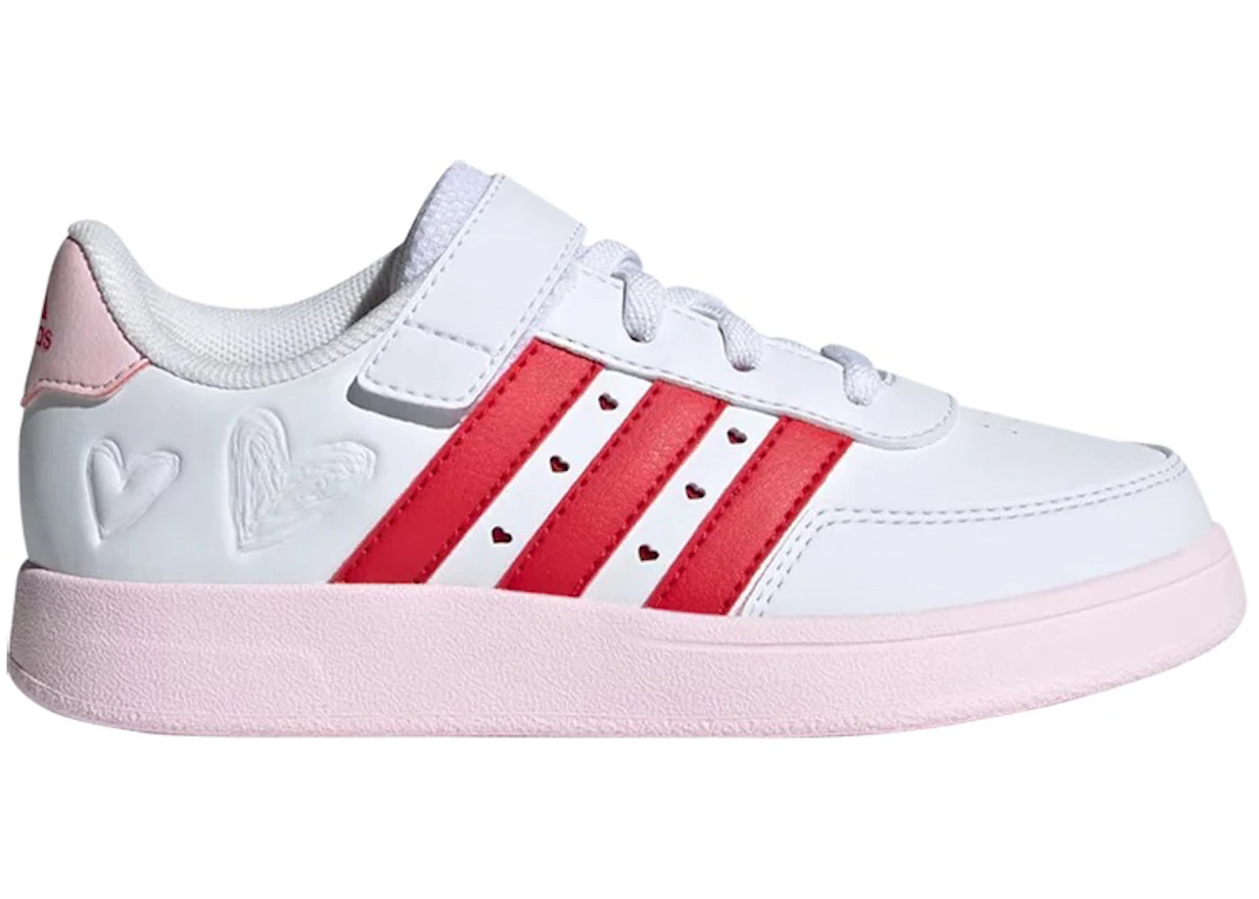 adidas Breaknet 2.0 Strap Cloud White Better Scarlet Clear Pink (GS)