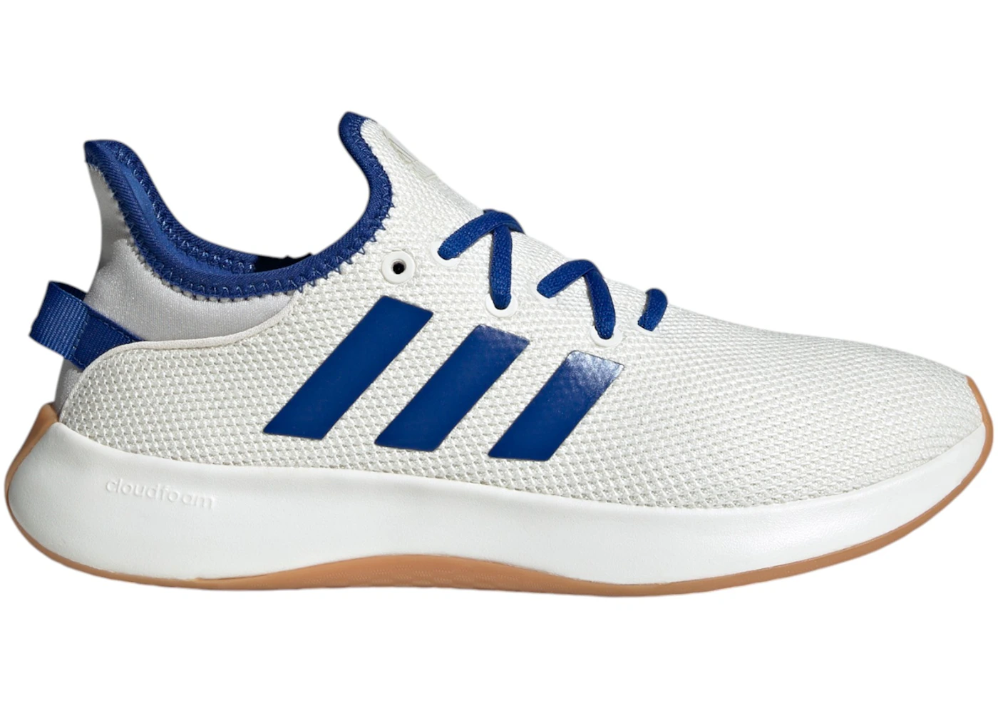 adidas Cloudfoam Pure Core White Royal Blue Grey 