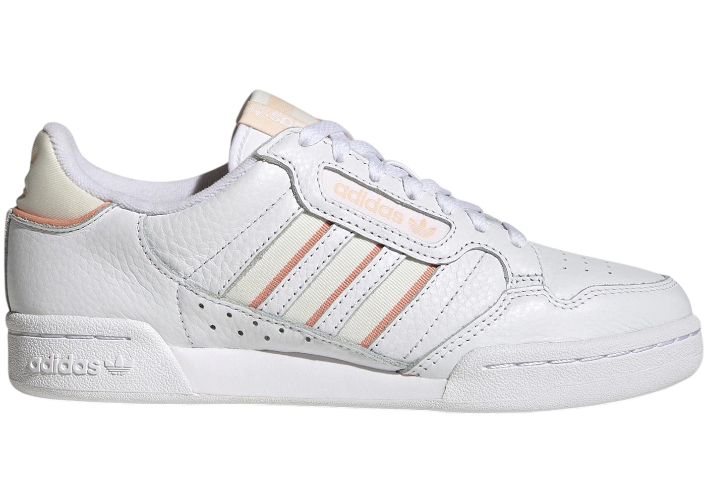 adidas Continental 80 Stripes Cloud White Off White Bliss Orange 