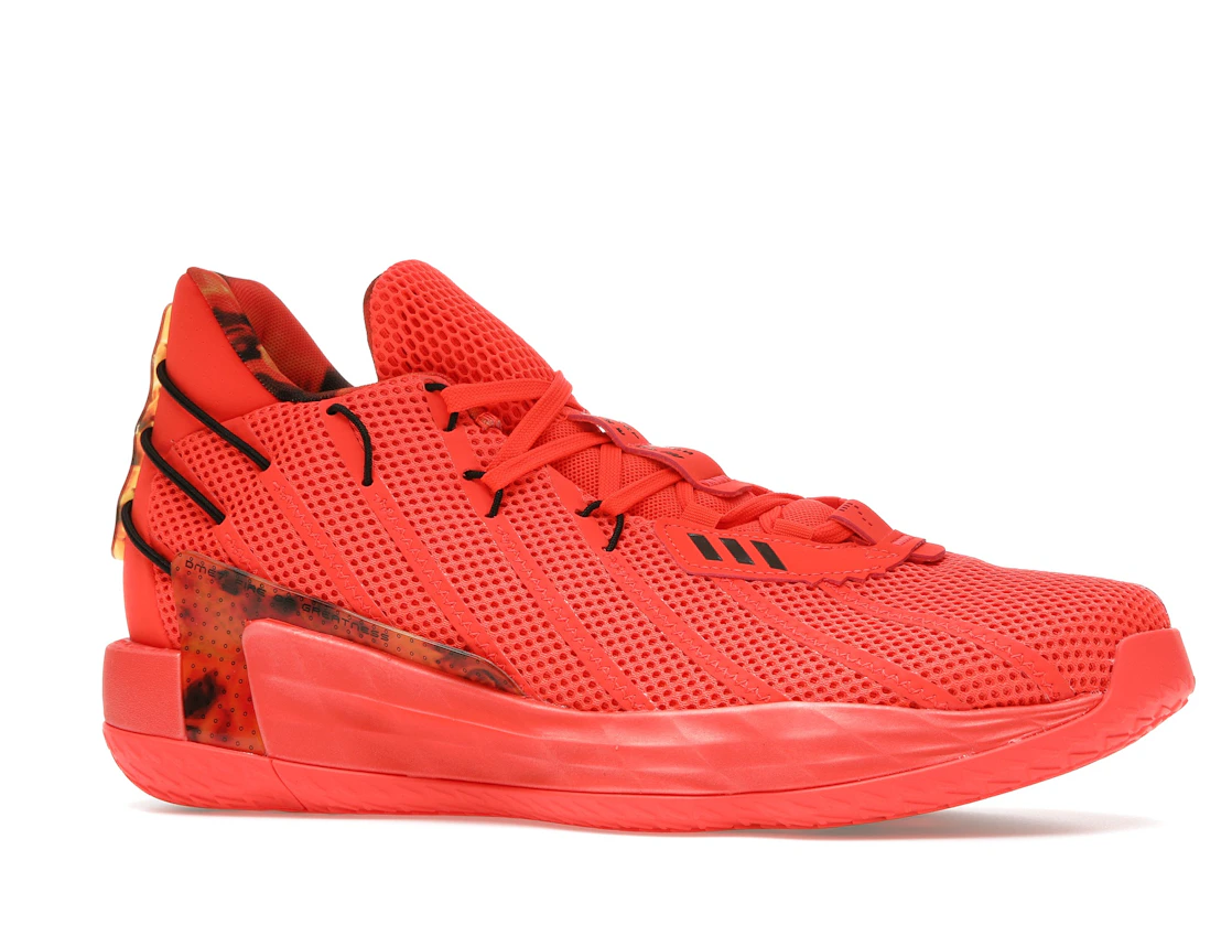 Vue 3 de adidas Dame 7 Fire Of Greatness