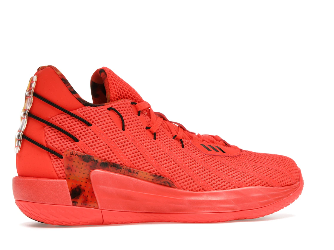 Vue 35 de adidas Dame 7 Fire Of Greatness