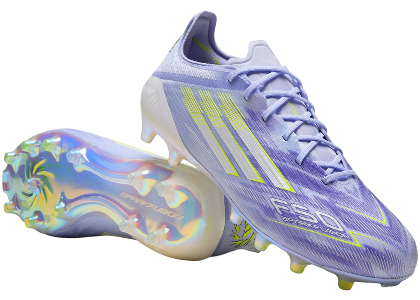 adidas F50 Sparkfusion Elite Low FG/AG Violet Tone Lucid Lemon Purple Rush 