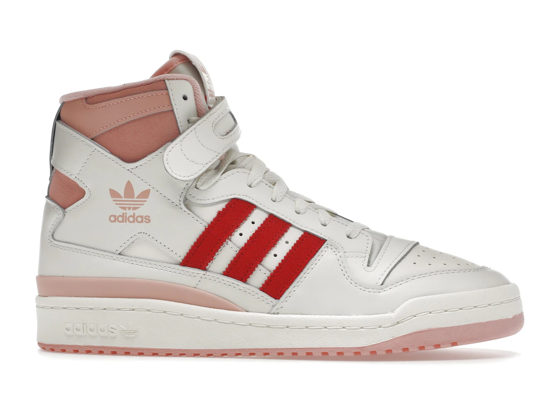 Vue 2 de adidas Forum 84 Hi Off White Pink Red