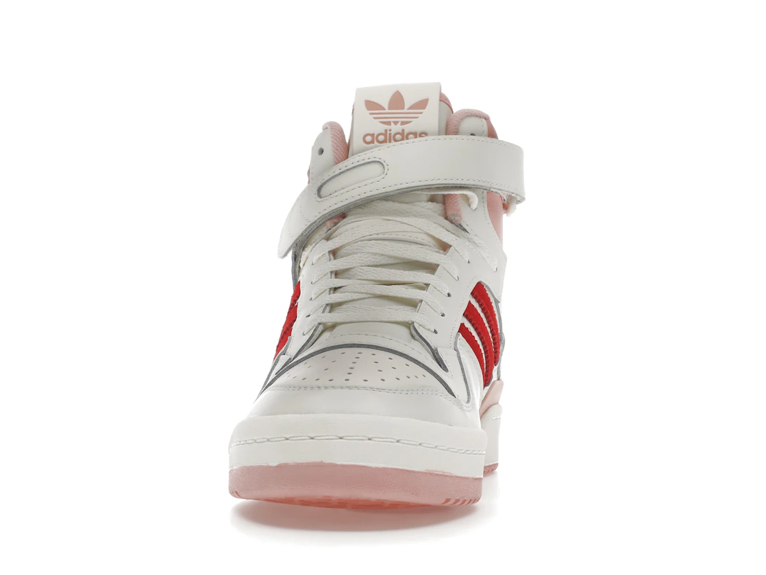 Vue 11 de adidas Forum 84 Hi Off White Pink Red