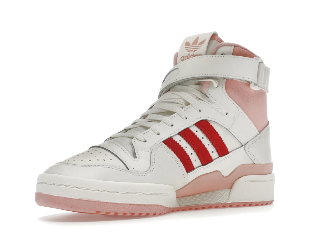 Vue 15 de adidas Forum 84 Hi Off White Pink Red