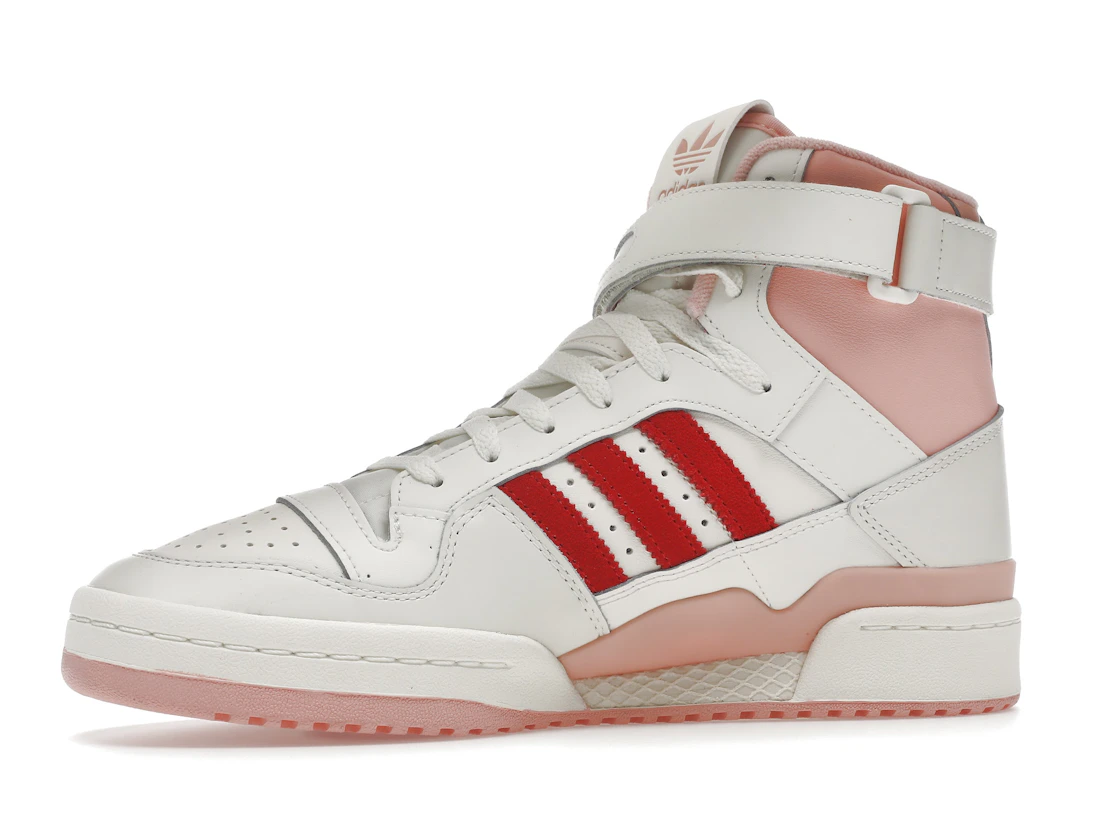 Vue 17 de adidas Forum 84 Hi Off White Pink Red