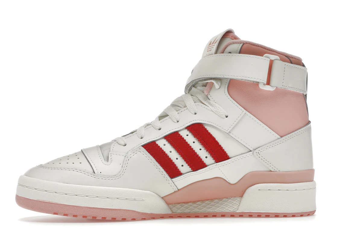 Vue 18 de adidas Forum 84 Hi Off White Pink Red