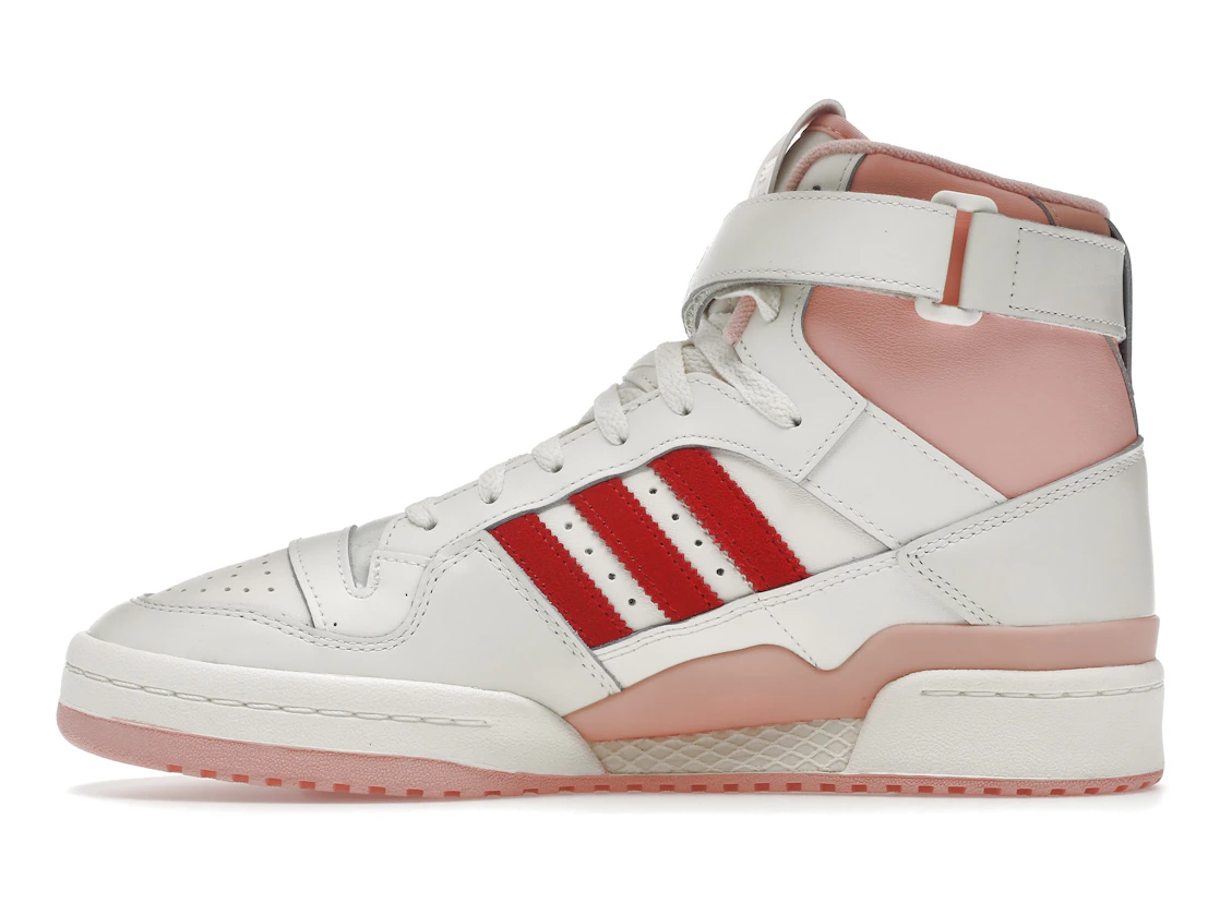 Vue 19 de adidas Forum 84 Hi Off White Pink Red