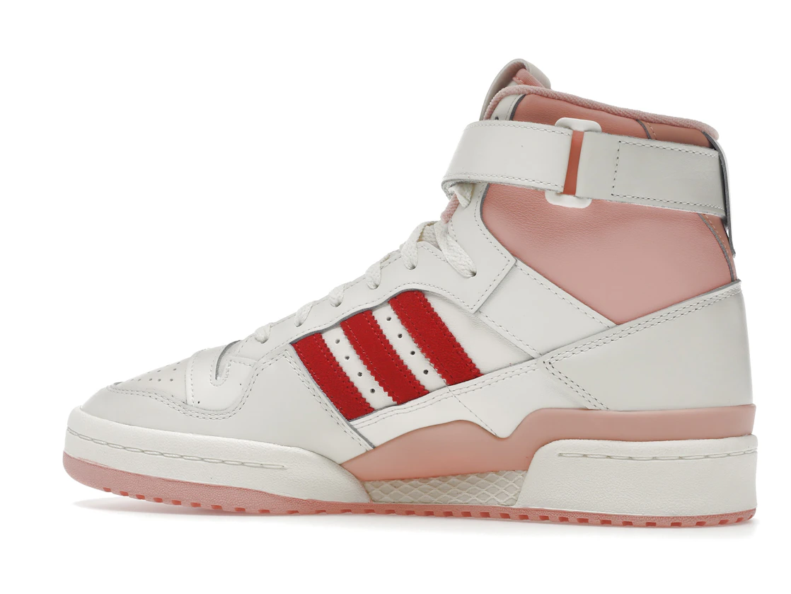 Vue 21 de adidas Forum 84 Hi Off White Pink Red